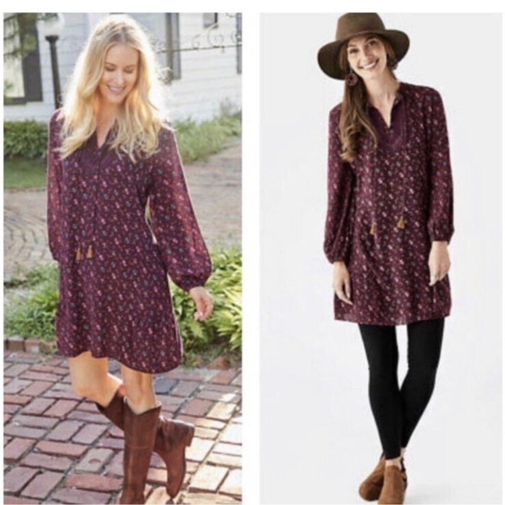 Matilda Jane Local Luxuries floral boho dress with tassels Size Medium